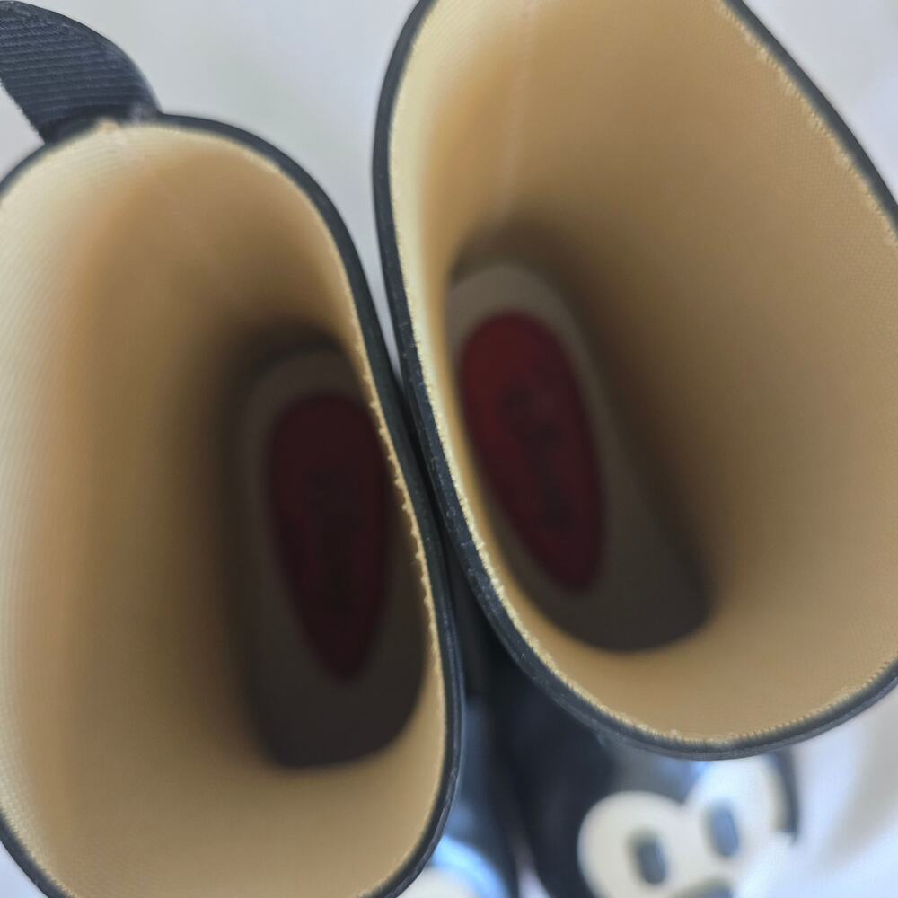 Disney Mickey Mouse Rainboots Kids Toddler 18cm US 11 Black Made in Japan - Picture 6 of 6